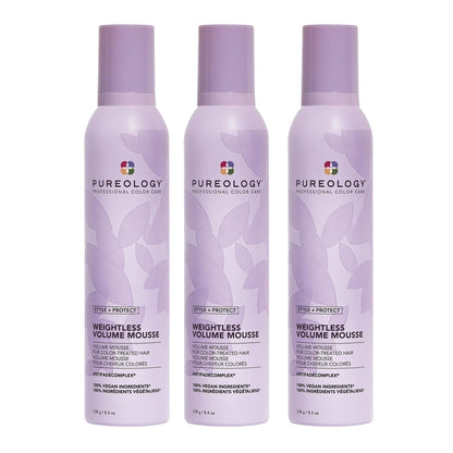 Pureology Style + Protect Weightless Volume Mousse 238g Trio - Salon Warehouse