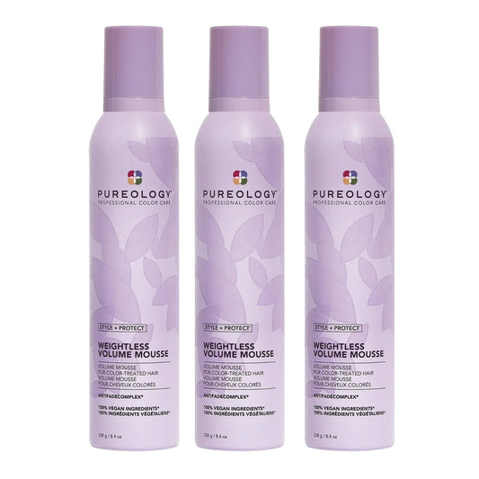 Pureology Style + Protect Weightless Volume Mousse 238g Trio - Salon Warehouse
