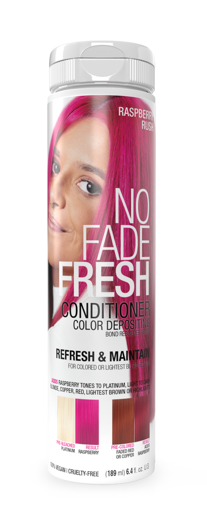 No Fade Fresh Semi Permanent Colour Depositing Conditioner Raspberry Rush 189ml