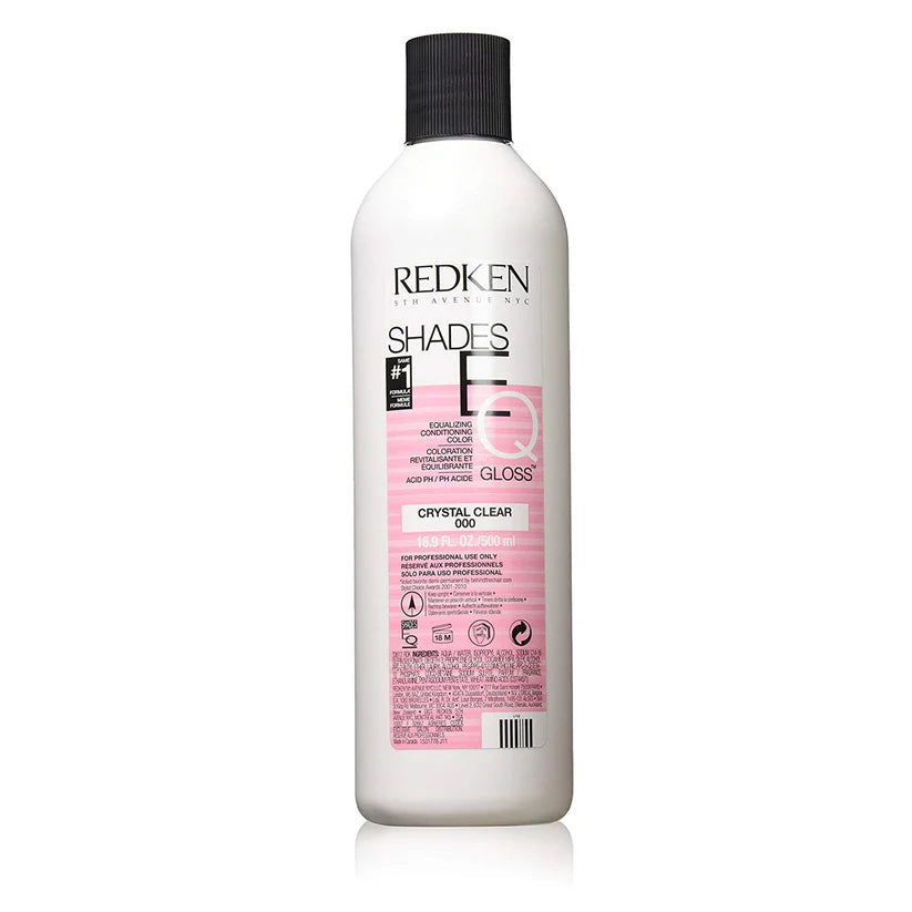 Redken Professional Shades EQ Gloss Crystal Clear 000 Demi Permanent Hair Dye 500ml - Salon Warehouse