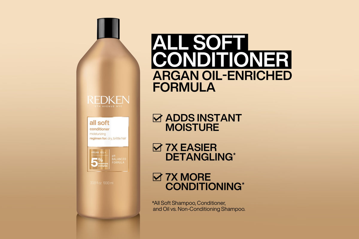 Redken All Soft Shampoo & Conditioner Duo 1000ml - Salon Warehouse ...