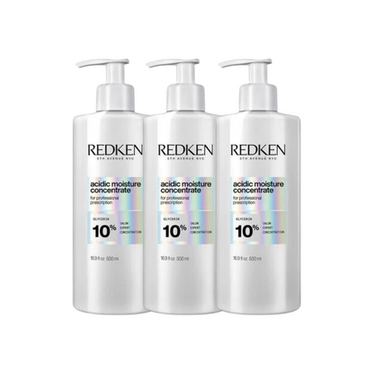 Redken Acidic Moisture Concentrate 500ml Trio