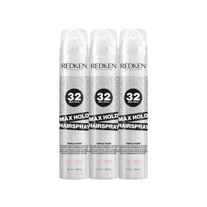 Redken Max Hold Pure Hairspray 270g Trio