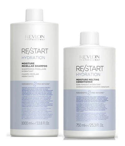 Revlon Re/Start Hydration Moisture Micellar Shampoo 1000ml & Melting Conditioner 750ml Duo - Salon Warehouse