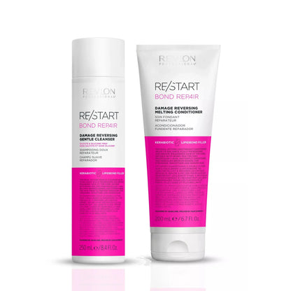 Revlon Professional RE/START Bond Repair Damage Shampoo 250ml & Damage Reversing Melting Conditioner 200ml Duo