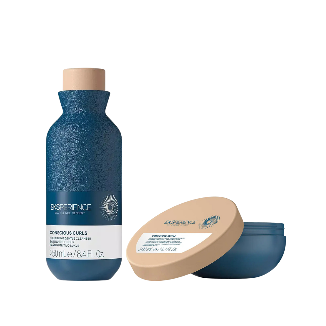 Revlon Professional Eksperience Conscious Curls Nourishing Gentle Cleanser 250ml & Conscious Curls Rich Nourishing Mask 200ml Duo
