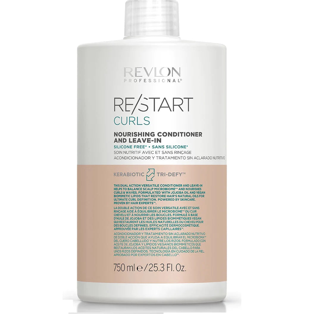 Revlon Re/Start Curls Nourishing  Conditioner & Leave-In 750ml - Salon Warehouse