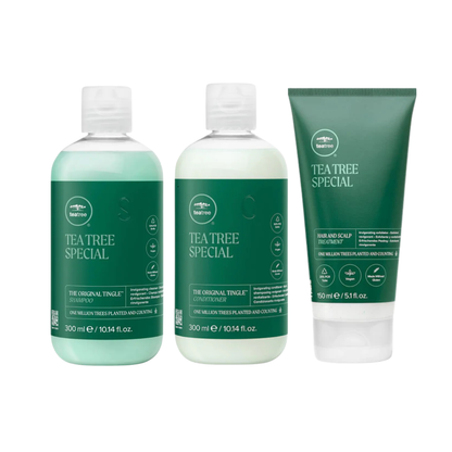 Paul Mitchell Tea Tree Special Shampoo, Conditioner 300ml & Scalp Treatment 150ml Trio
