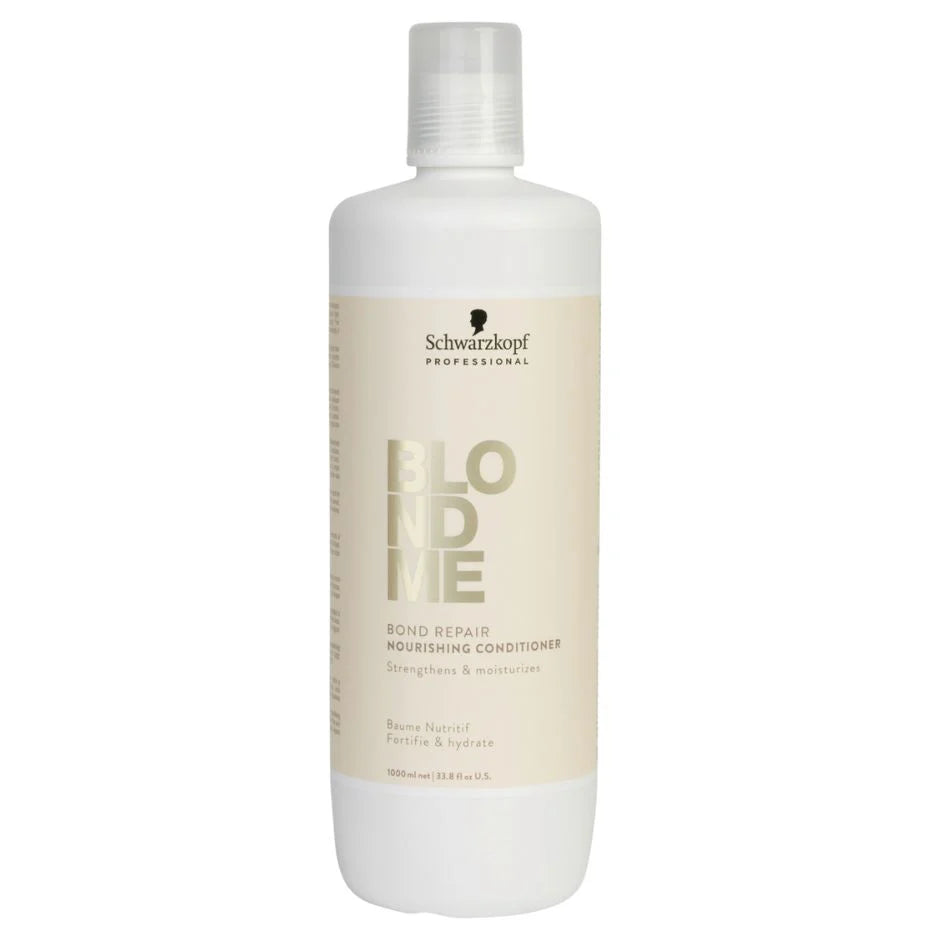 Schwarzkopf Professional Blondme Bond Repair Brightening Shampoo & Nourishing Conditioner 1000ml Duo - Salon Warehouse 