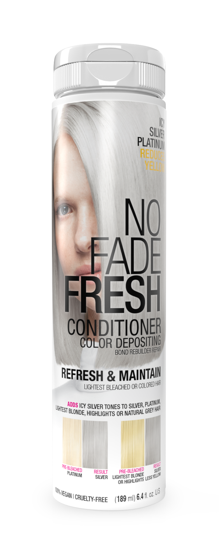 No Fade Fresh Semi Permanent Colour Depositing Conditioner Icy Silver Platinum Blonde 189ml