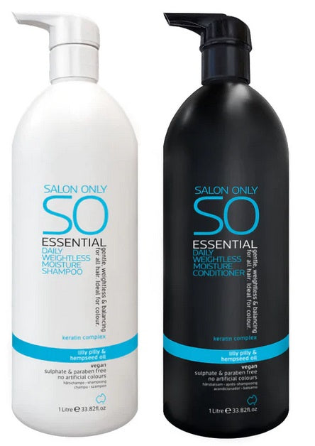 Salon Only SO Essential Shampoo & Conditioner 1000ml Duo - Salon Warehouse