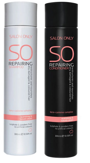 Salon Only SO Repairing Shampoo & Conditioner Duo - 300ml