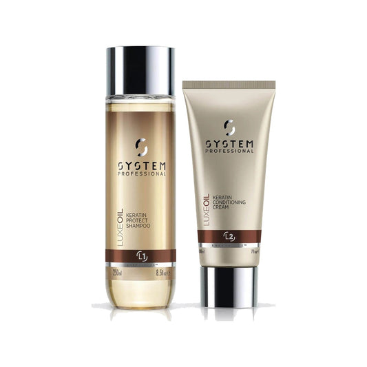 System Professional Luxeoil Keratin Protect Shampoo 250mL Conditioner 200ml - Salon Warehouse