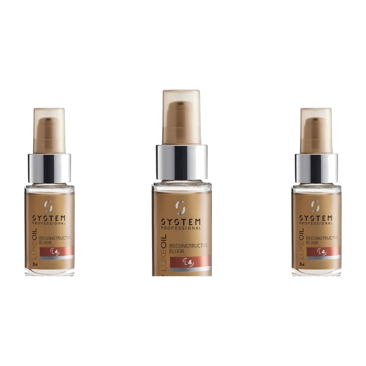 System Professional LuxeOil Reconstructive Elixir 30mL x 3 - Salon Warehouse