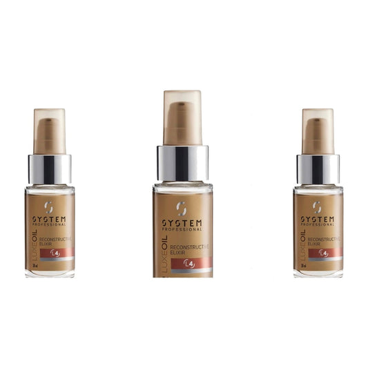 System Professional LuxeOil Reconstructive Elixir 30mL x 3 - Salon Warehouse