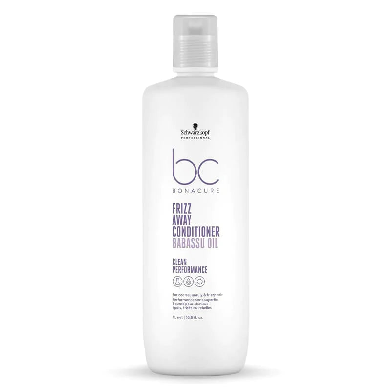 Schwarzkopf Professional BC Bonacure Clean Performance Frizz Away Conditioner 1000ml - Salon Warehouse