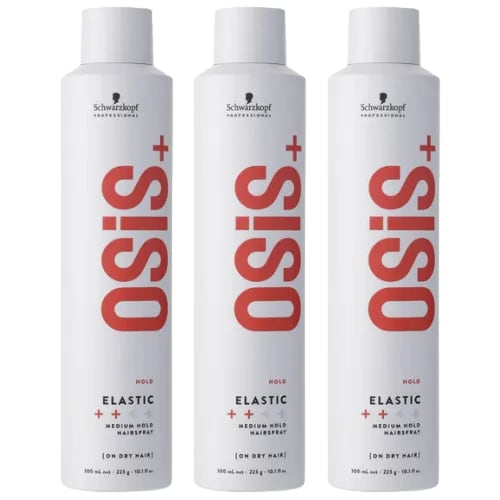 Schwarzkopf Professional Osis+ Elastic Medium Hold Hairspray 300ml Trio - Salon Warehouse