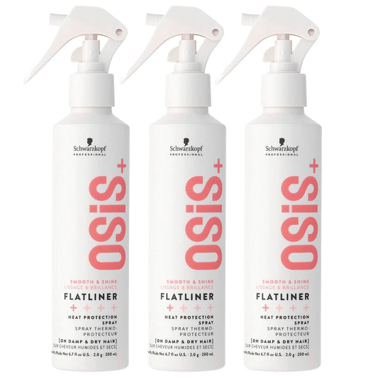 Schwarzkopf Professional Osis+ Flatliner Heat Protection Spray 200ml Trio - Salon Warehouse