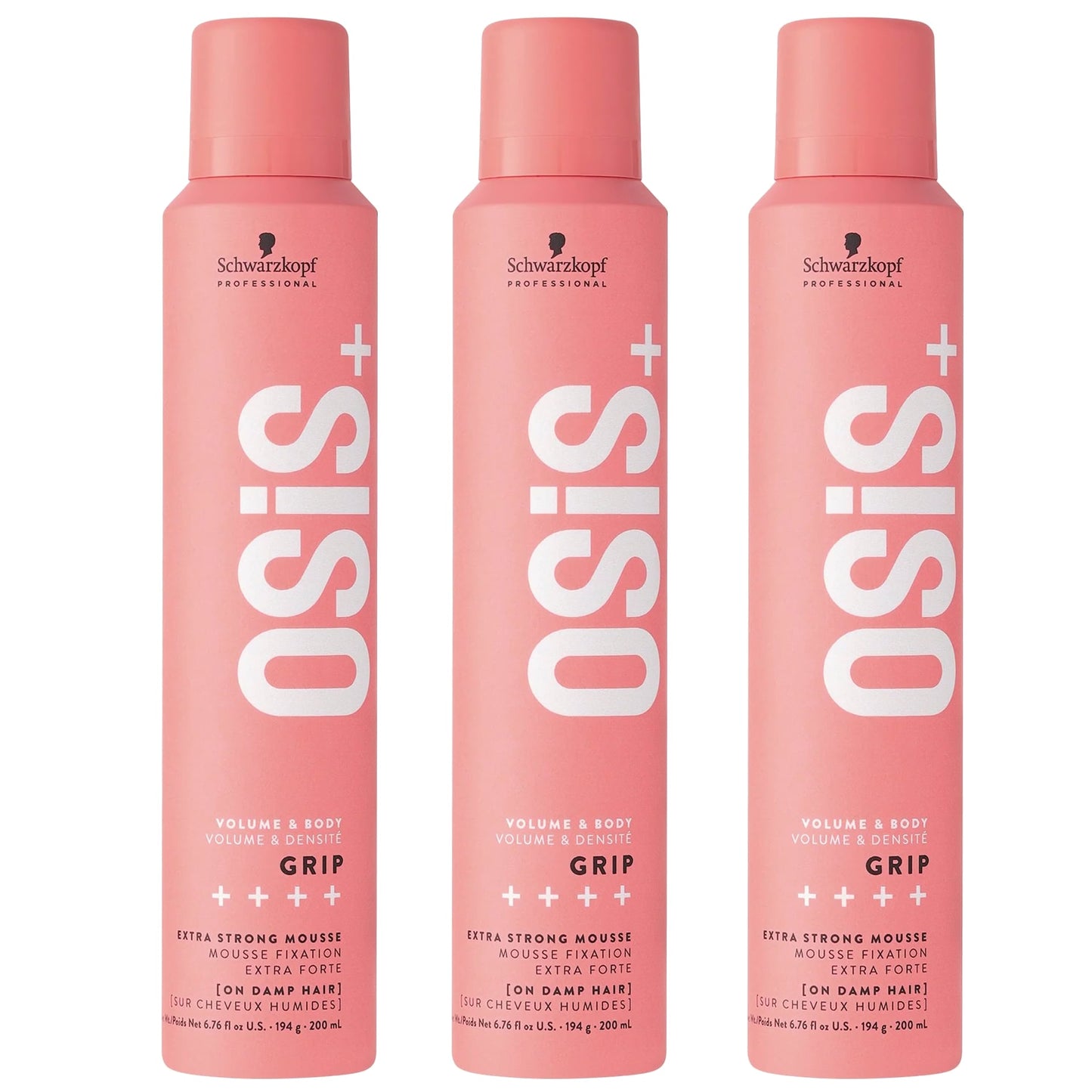 Schwarzkopf Professional Osis+ Grip Extra Strong Mousse 200ml Trio - Salon Warehouse