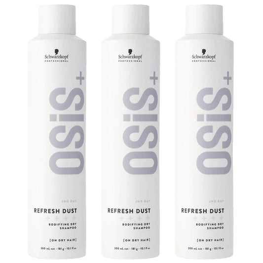 Schwarzkopf Professional Osis+ Refresh Dust Bodifying Dry Shampoo 300ml Trio - Salon Warehouse