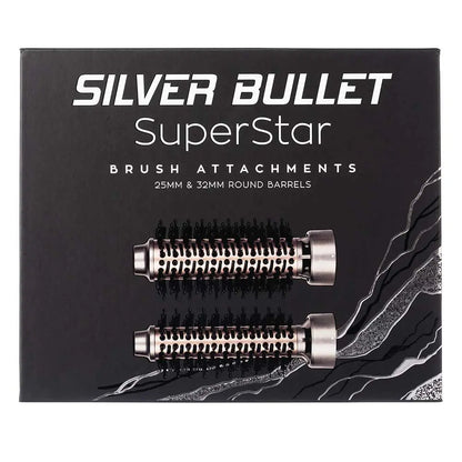 Silver Bullet Superstar Spare Brushes 32mm + 25mm - Salon Warehouse