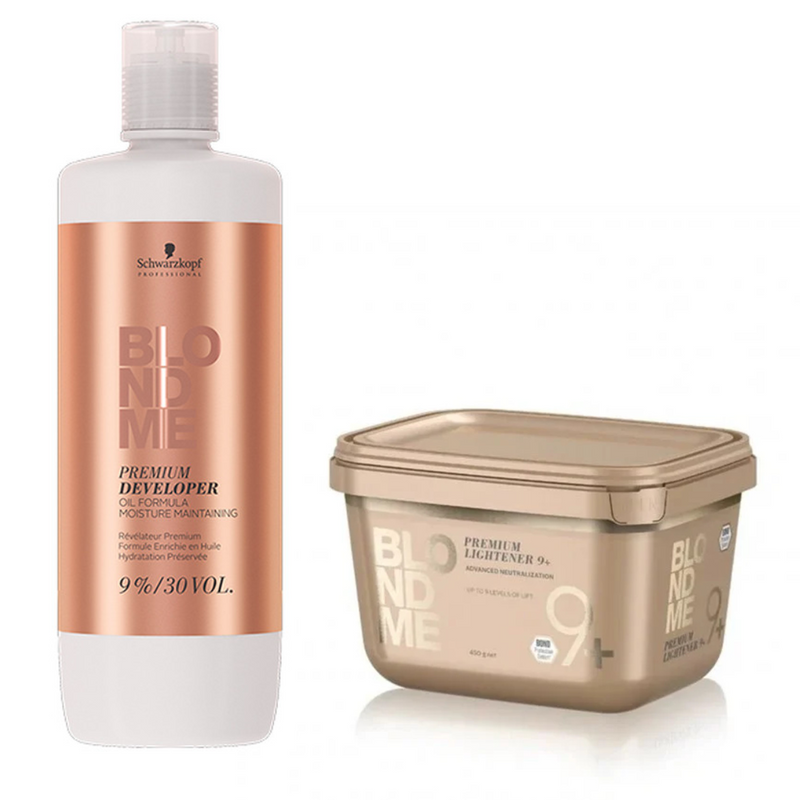 Schwarzkopf Professional BlondMe Premium Developer 9% & Premium Lightener 450g Duo - Salon Warehouse