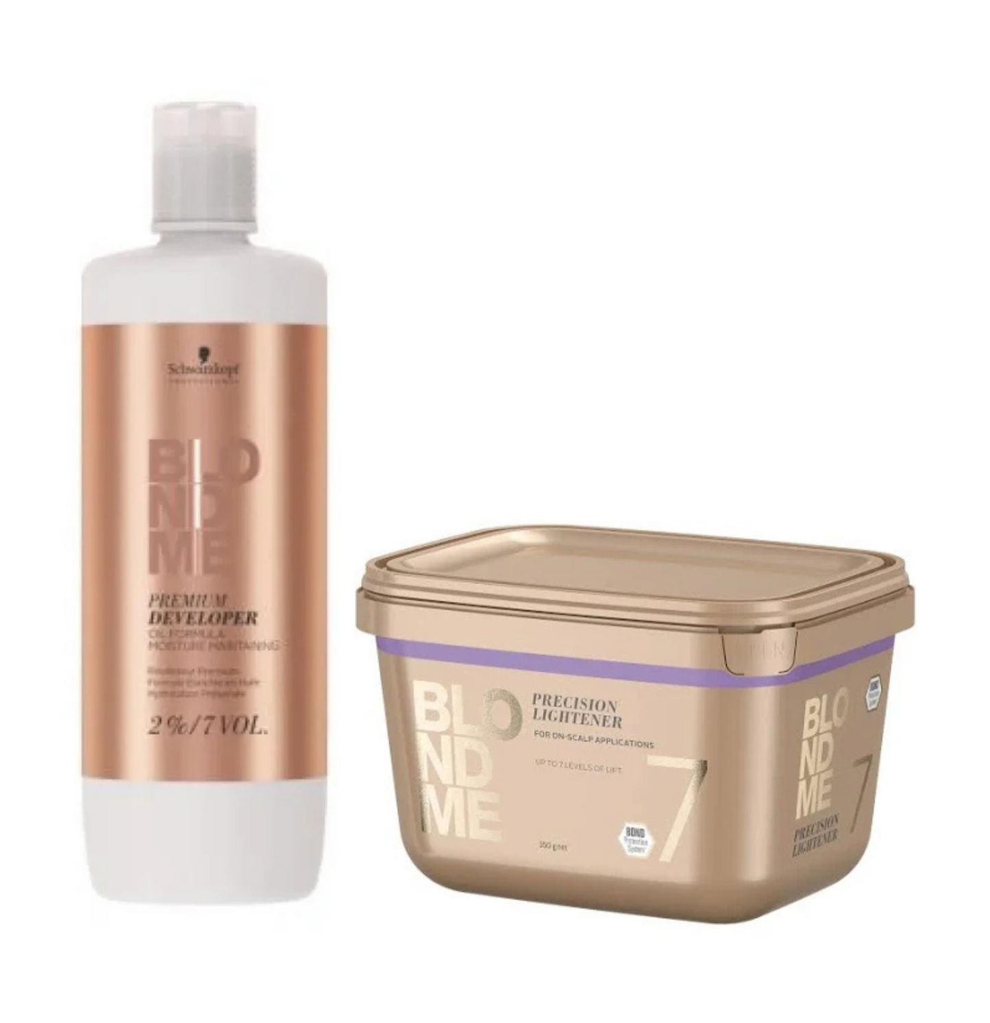 Schwarzkopf Professional BlondMe Precision lightener 350g & Schwarzkopf BlondMe Premium Oil Developer 2% - 20vol 900ml Duo - Salon Warehouse 