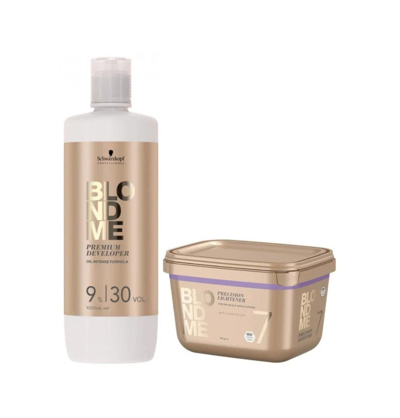 Schwarzkopf Professional BLONDEME Precision lightener 350g & Schwarzkopf BLONDEME Premium Oil Developer 9% - 30vol 900ml Duo - Salon Warehouse