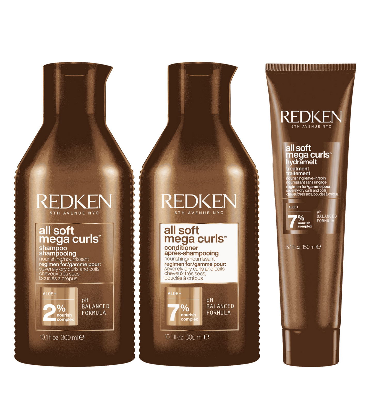 Redken All Soft Mega Curls Shampoo, Conditioner & Leave in Treatment Trio - Salon Warehouse