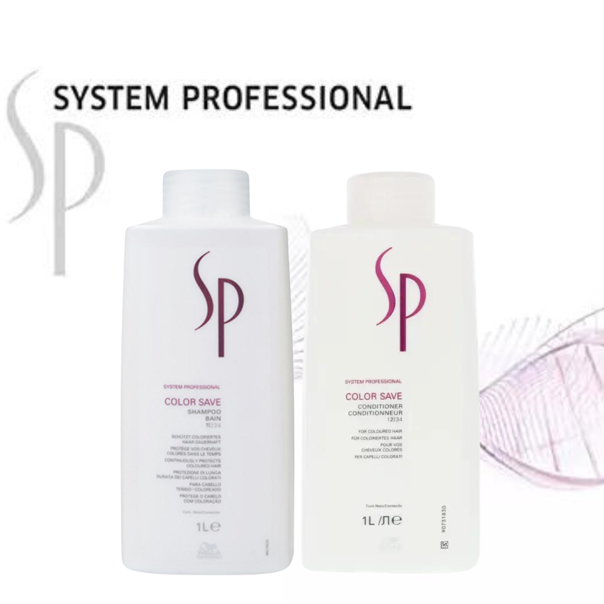 Wella SP Color Save Shampoo & Conditioner 1000ml Duo - Salon Warehouse