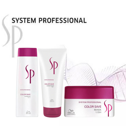 Wella SP Color Save Shampoo 250ml, Conditioner 200ml & Mask 200ml Trio - Salon Warehouse