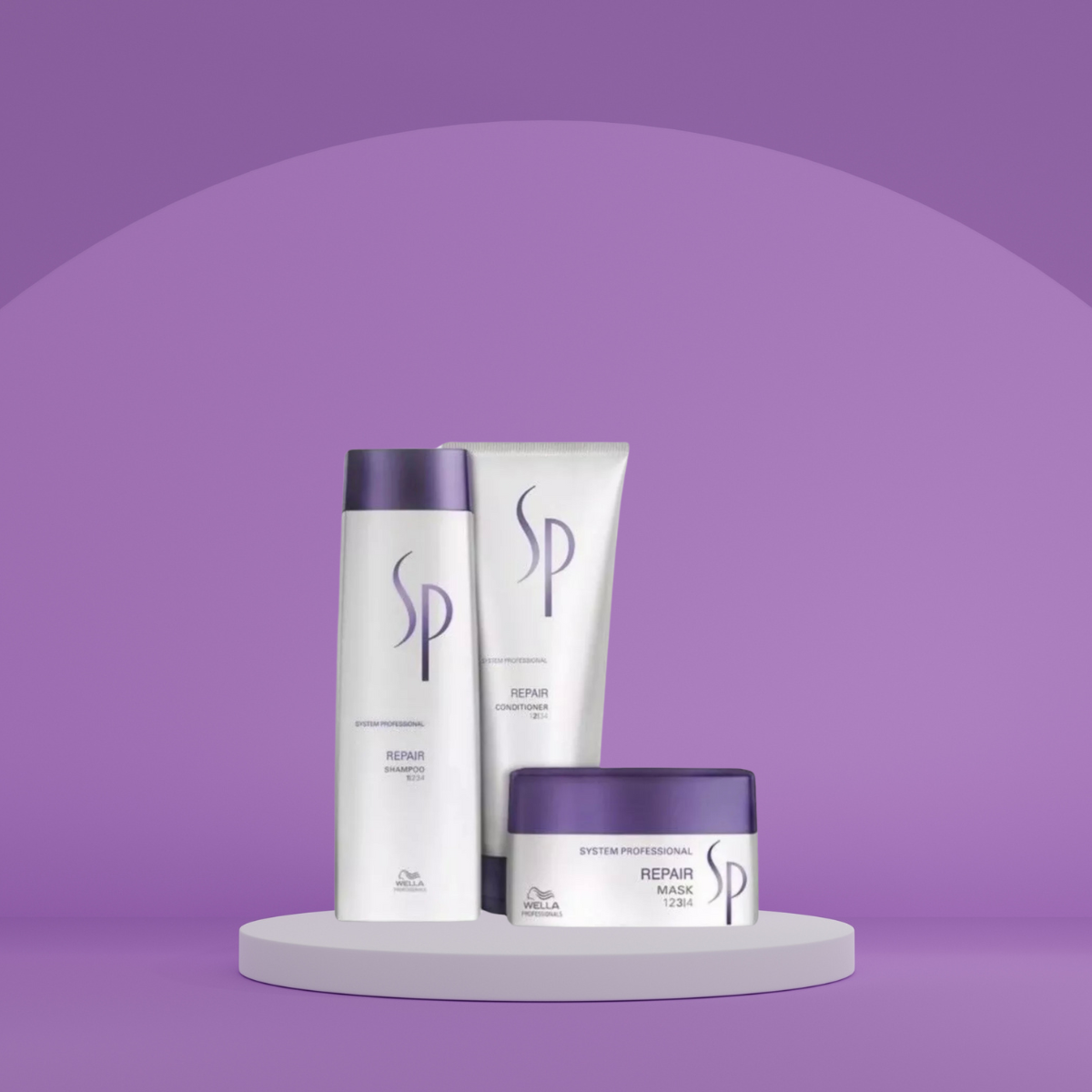 Wella SP Repair Shampoo 250ml, Conditioner 200ml & Mask 200ml Trio - Salon Warehouse