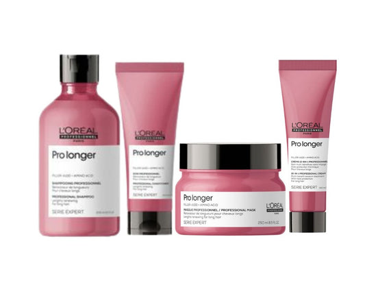 L'Oréal Professionnel Pro Longer Shampoo, Conditioner, Mask & Cream Quad Pack - Salon Warehouse