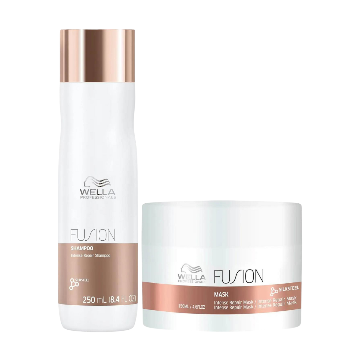 Wella Fusion Intense Repair Shampoo 250ml & Mask 150ml Duo Pack - Salon Warehouse