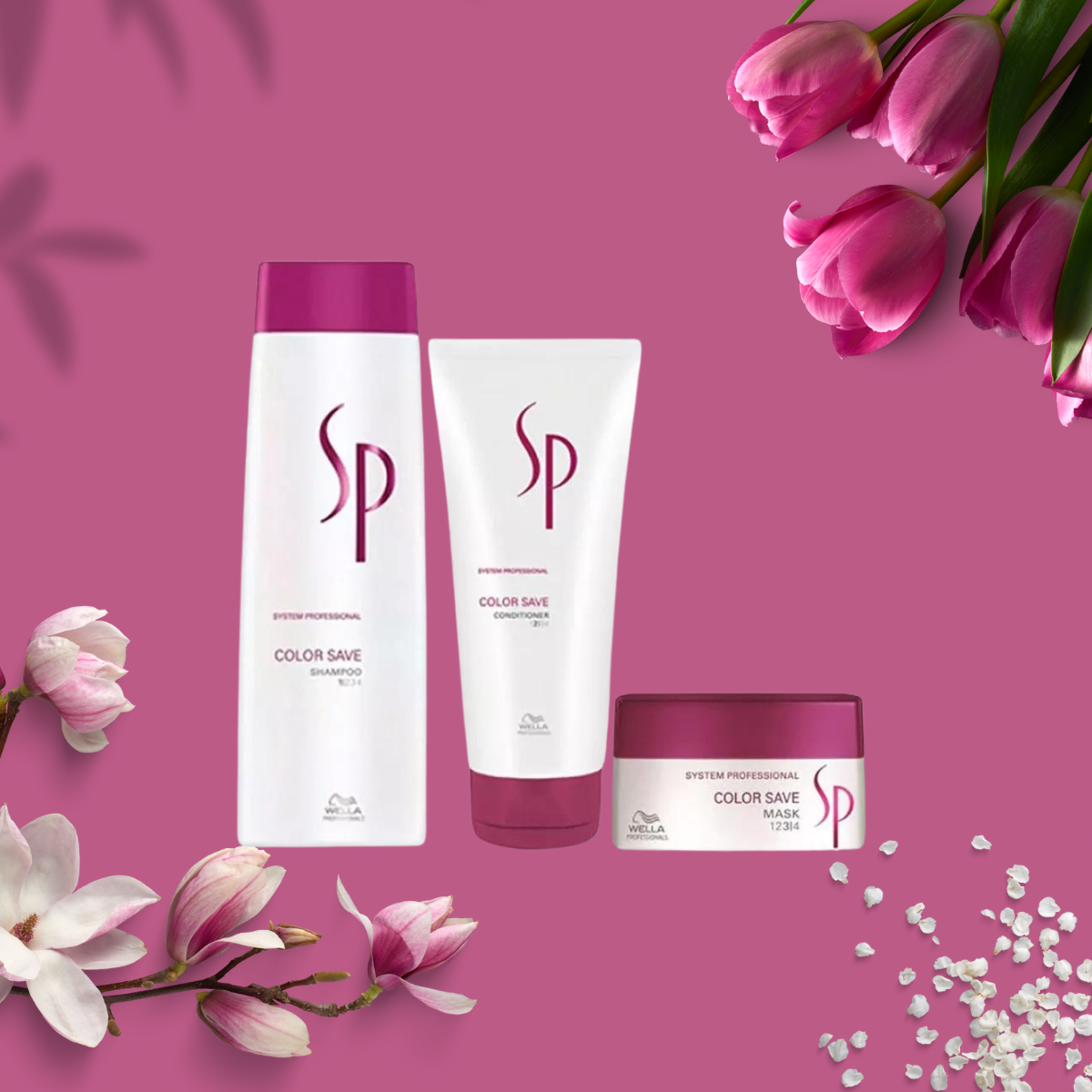 Wella System Professional Colour Save Shampoo, Conditioner & Mask Trio Pack - Salon Warehouse