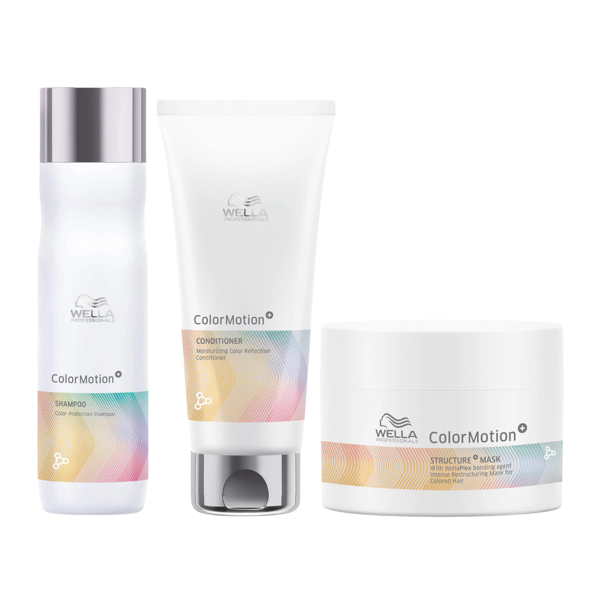 Wella System Professional ColorMotion+ Color Protection Shampoo, Conditioner & Mask Trio Pack - Salon Warehouse