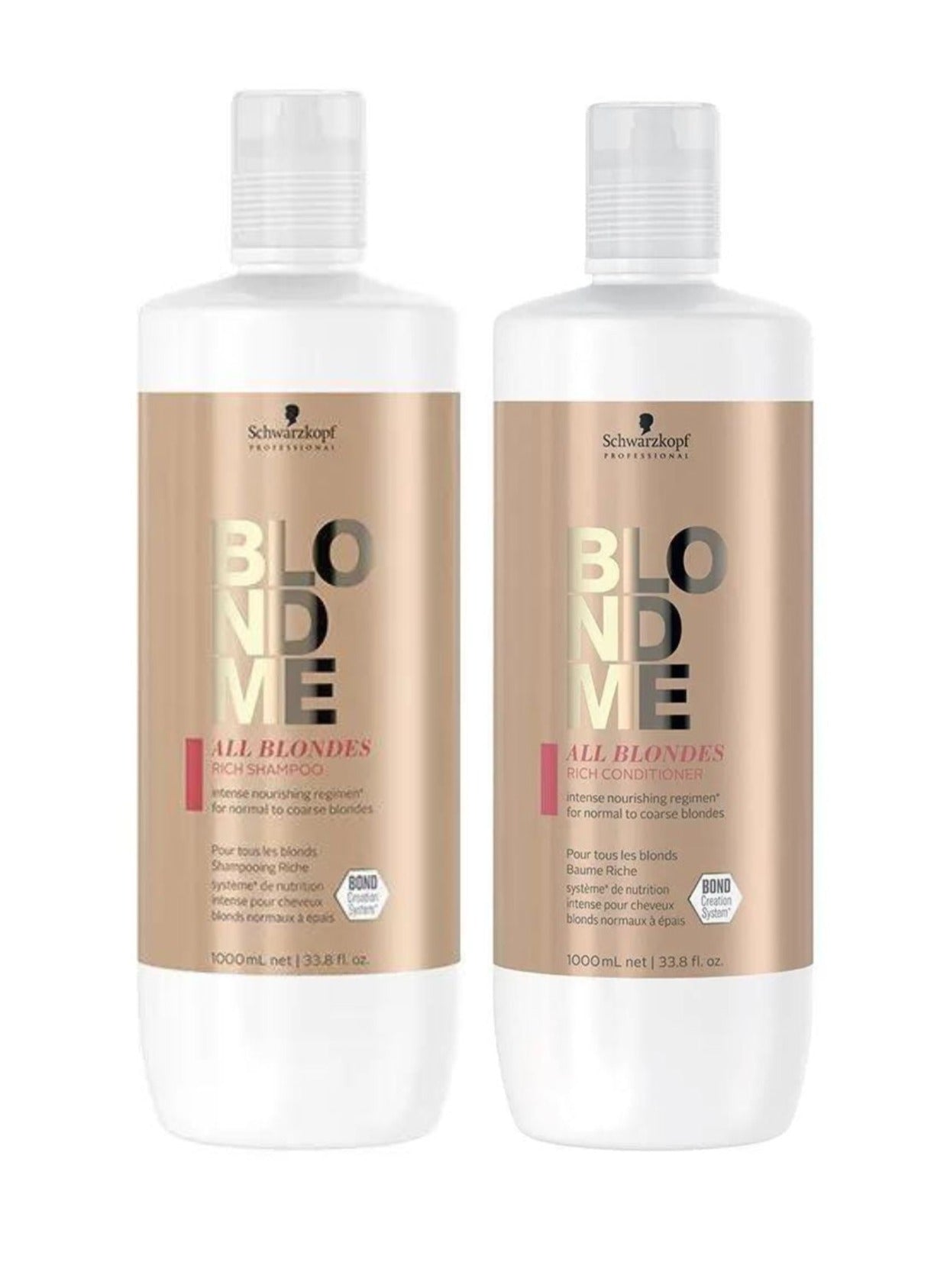 Schwarzkopf Professional Blondeme All Blondes Rich Shampoo & Conditioner 100ml -Salon Warehouse 