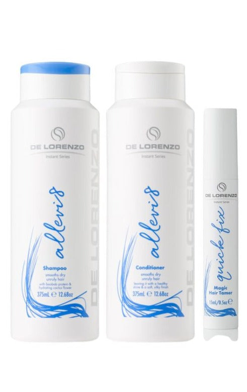 De Lorenzo Instant Allevi8 Shampoo, Conditioner & Quick Fix Trio - Salon Warehouse