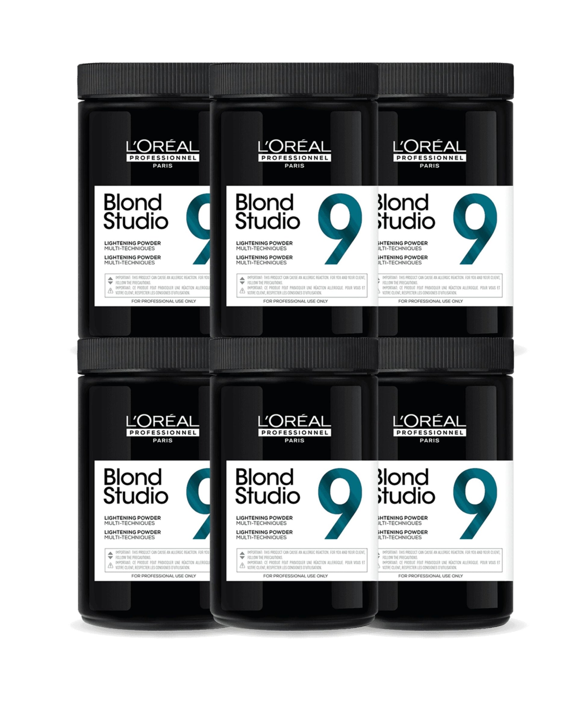 L'Oreal Professionnel Blond Studio Multi Techniques 9 Lightening Powder 500g x 6 Value Pack - Salon Warehouse