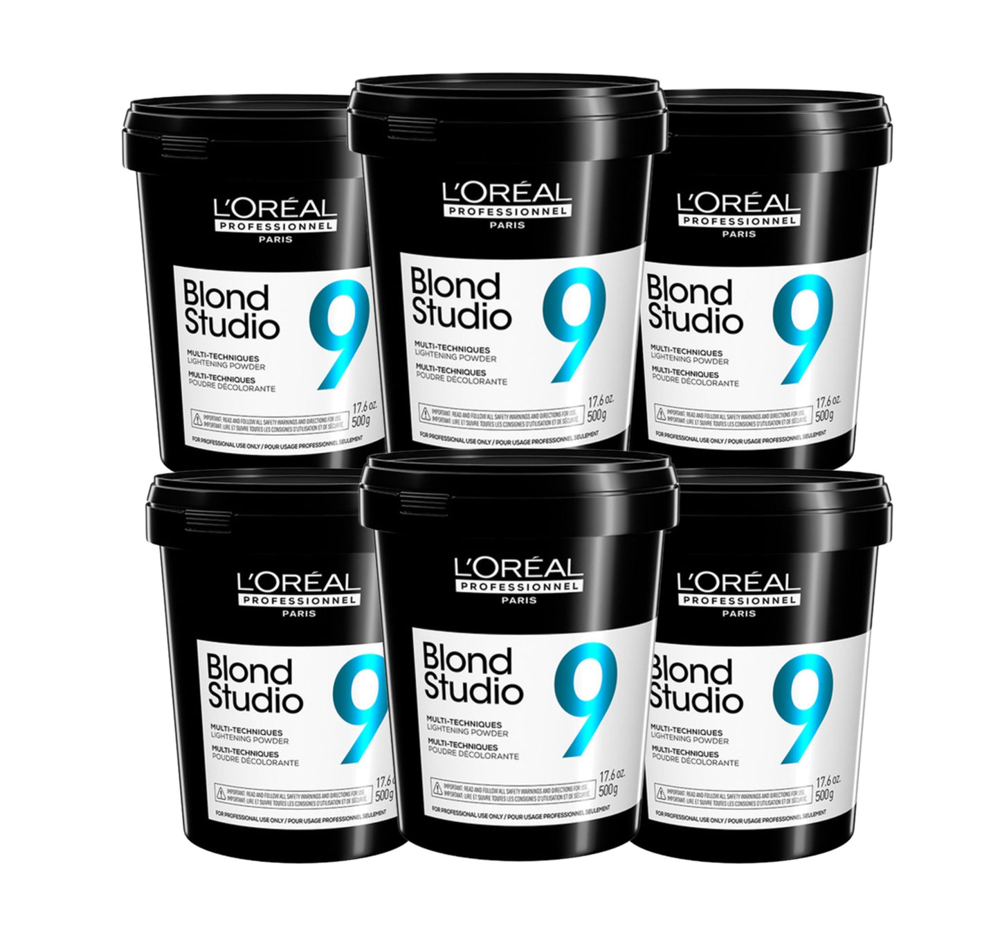 L'Oreal Professionnel Blond Studio 9 Lightening Powder 500g x 6 Value Pack - Salon Warehouse