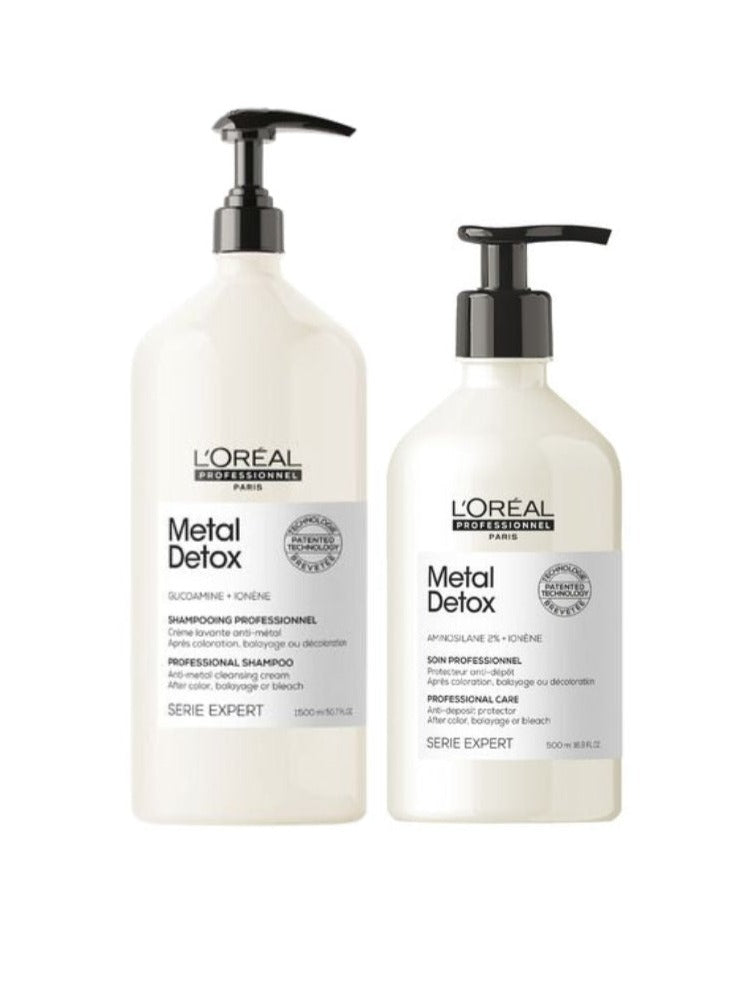 L'Oréal Professionnel Serie Expert Metal Detox Shampoo 1500ml & Conditioner 500ml Duo - Salon Warehouse