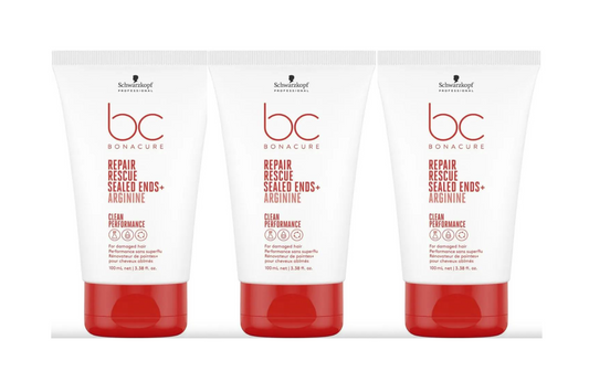 Schwarzkopf Professional Bonacure Clean Performance Repair Rescue Sealed Ends 100ml Trio - Salon Warehouse