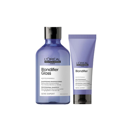 L'Oréal Professionnel Serie Expert Blondifier Gloss Shampoo 300ml & Conditioner 200ml Duo - Salon Warehouse