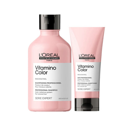 L'Oréal Professionnel Serie Expert Vitamino Color Shampoo 300ml & Conditioner 200ml Duo - Salon Warehouse