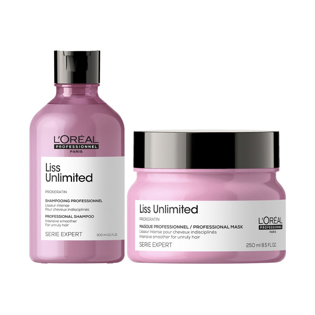 L'Oréal Professionnel Liss Unlimited Shampoo 300ml & Mask 250ml Duo - Salon Warehouse