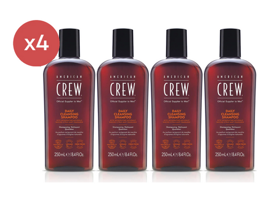 American Crew Daily Cleansing Shampoo 250ml Quad - Salon Warehouse