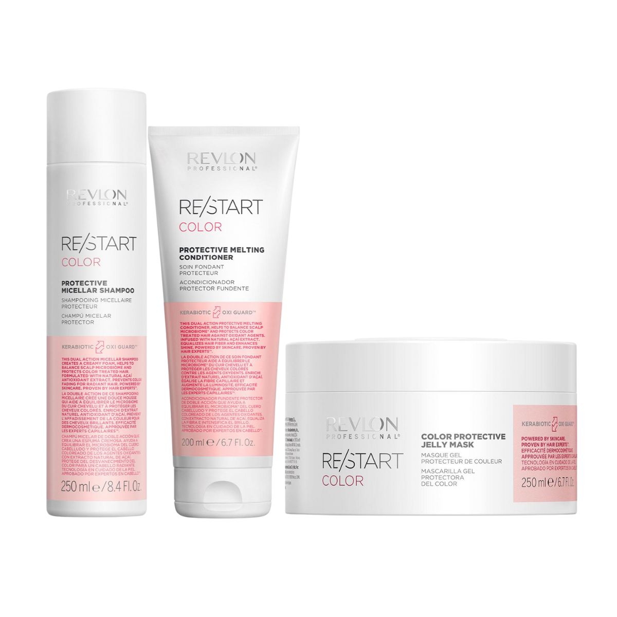 Revlon Professional RE/START Color Protective Shampoo, Conditioner & Jelly Mask Trio Small - Salon Warehouse