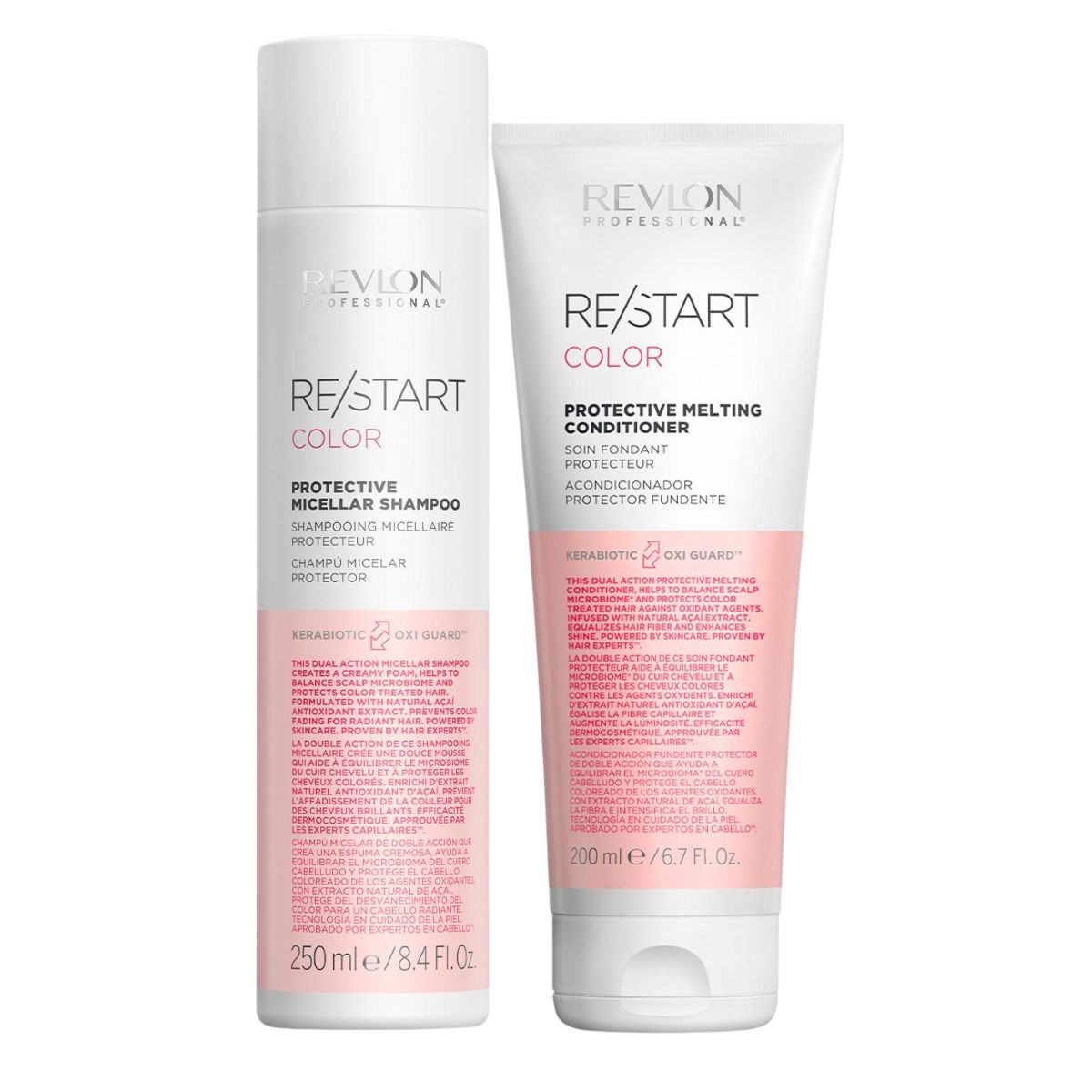 Revlon Professional RE/START Color Protective Shampoo 250ml & Melting Conditioner 200ml Duo - Salon Warehouse