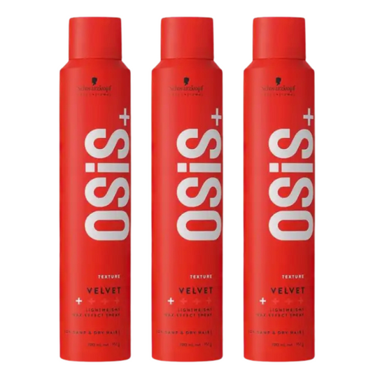 Schwarzkopf Professional Osis+ Velvet Lightweight Wax Effect Spray 200ml Trio