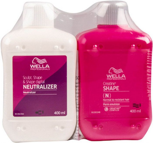 Wella Creatine Shape (N) 400ml + Sculpt, Shape & Shape Digital Neutralizer 400ml